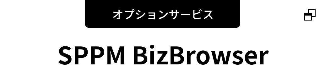 オプションサービス　SPPM BizBrowser
